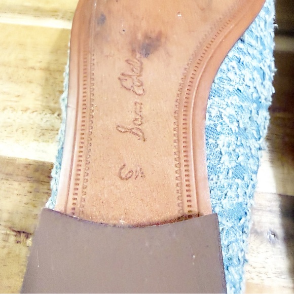 Sam Edelman Loraine Tweed Horse-Bit Denim Loafers in Montrose Blue size 6.5 - Picture 15 of 15